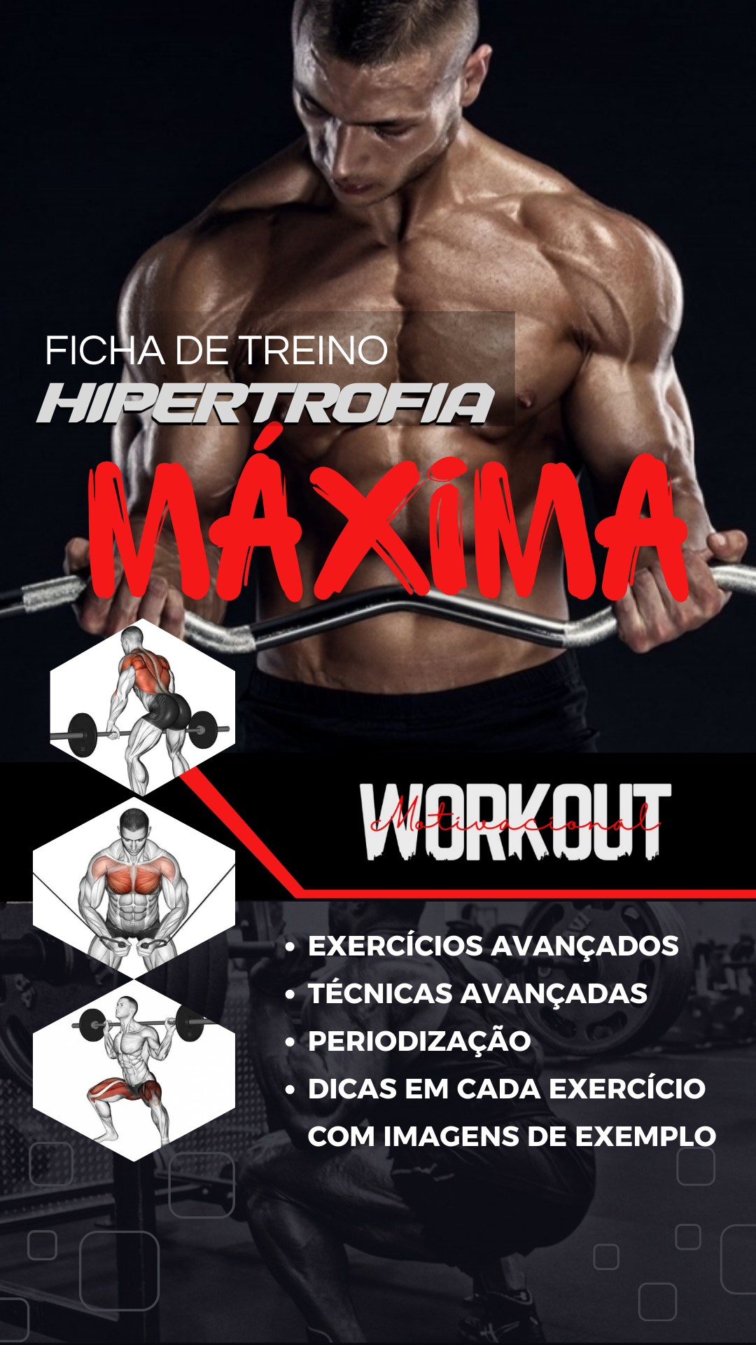 Ficha de Treino hipertrofia Máxima